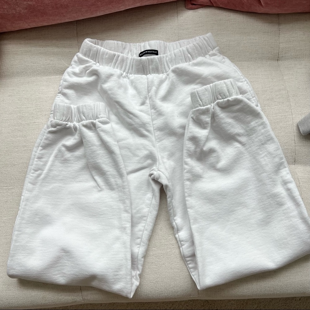 Brandy Melville White Sweatpants